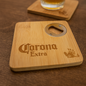 <p>More than just a coaster – this bamboo essential pulls double duty with a hidden bottle opener underneath. It keeps your tabletops safe while making sure the drinks keep flowing. Sleek, sturdy, and sustainably made, it’s a clever addition to any home bar or gathering.</p>
