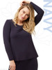 French Navy Tani Clothing Long Sleeve Lounge Top Modal 79410 | Tani Australia