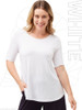 White Tani Clothing Elbow Swing Tee 79765 | Tani Australia