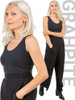 Graphite Marle Tani Clothing Scoop Tank Singlet Modal Top 79246. Tani Australia online