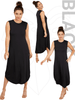 Black Tani Clothing Willow Maxi Micro Modal Dress 79440 | Tani Australia