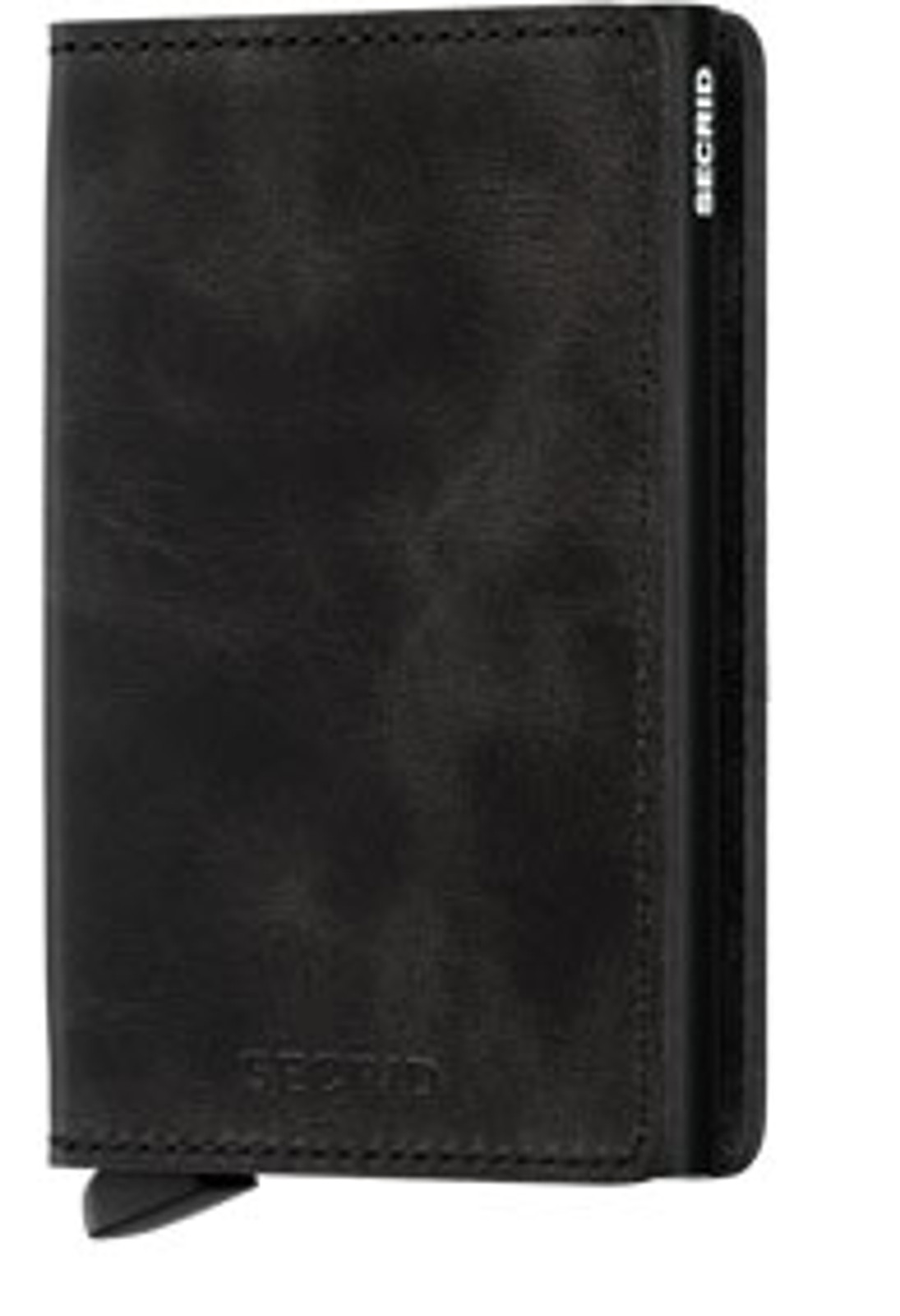 Secrid Slim Wallet Vintage Black from the front. 