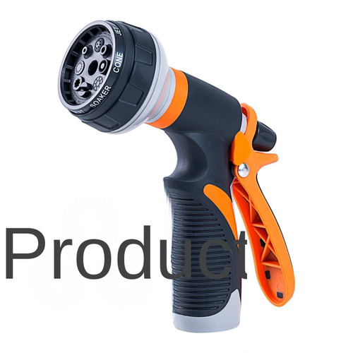 Plastic multifunctional watering vegetable field watering vegetable watering spray gun high-pressure car washing nozzle gardening irrigation tool