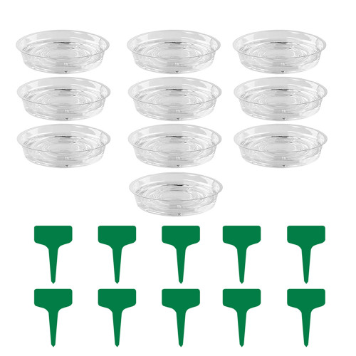 10 Set Planter Tray Leak-proof Reusable BPA Free Promote Growth Plant Pot Saucer Gardening Tools