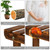 6-Story 11-Seat Multifunctional Carbonized Wood Plant Stand Vertical Shelf Flower Display Rack Holder