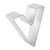 R&M Letter V Cookie Cutter 2.75"