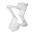 R&M Letter X Cookie Cutter 2.75" (Single)