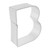 R&M Letter B Cookie Cutter 2.75"