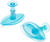 Ateco Veined Lily Petal Sugar Paste Cutters with Plunger- Graduated 2 Piece Set