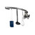 Enclume 24" Hammered Steel Curved Wall Rack