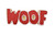 R&M "WOOF" Cookie Cutter 3.5"