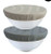 Nectar and Nest Beeswax Bowl Covers (X-Large 12", Stripes) Set of 2