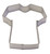 R&M Tee Shirt Cookie Cutter 3.5"
