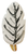 R&M Feather Cookie Cutter 4"