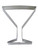 R&M Martini Glass Cookie Cutter 4"