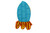 R&M Rocket Cookie Cutter 4" -White