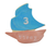 R&M Pirate Ship Cookie Cutter 4.5"