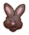 R&M Bunny Face Cookie Cutter 3.5", White