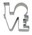 R&M LOVE Cookie Cutter 4.5"