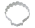 R&M Sea Shell Cookie Cutter 3" White
