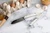 Cangshan 2pc Titanium Coated Santoku Starter Set Vanilla White