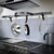 Enclume Hammered Steel Premier Shelf with Half Circle Wall Pot Rack