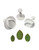 PME Veined Rose Leaf Plunger Cutter- Set of 3