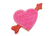 R&M Heart & Arrow Cookie Cutter 4" Red
