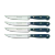 Wusthof, Classic 4 Piece Steak Knife Set, Wild Blueberry