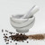 HIC Kitchen Marble Mortar and Pestle- 4"