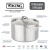 Viking, Professional Stock Pot 5ply, 8qt with satin finish