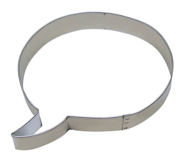 R&M Conversation Bubble Cookie Cutter 4.25"