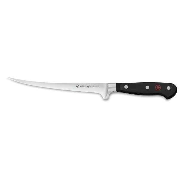 Wusthof Classic 7" Fillet Knife, Black Handle
