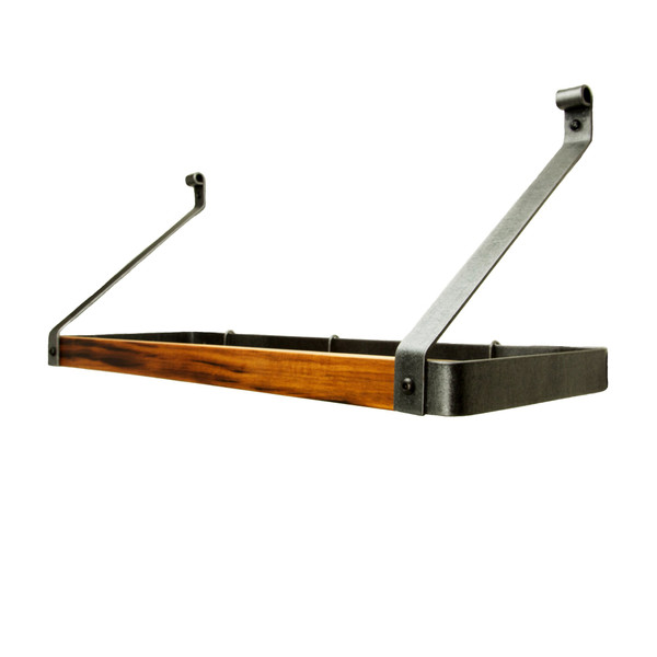 Enclume 36" Deep Bookshelf Wall Rack With Tigerwood