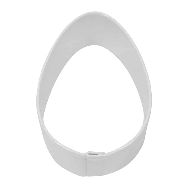 R&M, Easter Egg Cookie Cutter 2.5" - White
