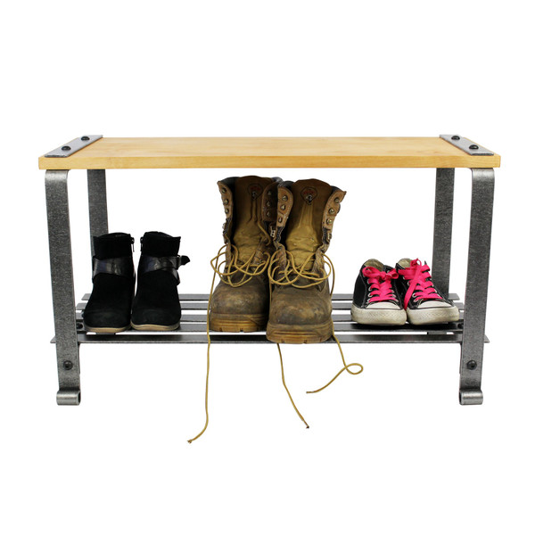 Enclume Craftsman Multi-Purpose Bench Solid Alder Top, Hammered Steel
