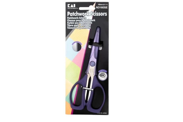 Kai 6" Micro-Serrated Patchwork Scissor