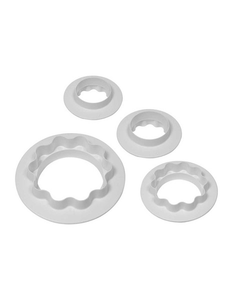 PME Round & Wavy Edge Cutters Set of 4