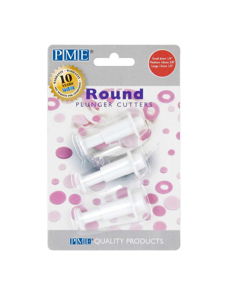 PME Miniature Round Plunger Cutter- Set of 3