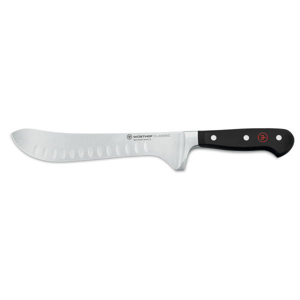 Wusthof Classic 8" Artisan Butcher Hollow Edge, Black Handle