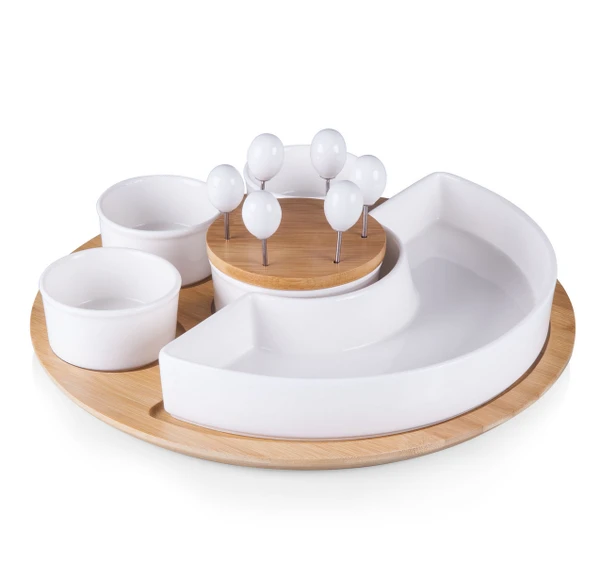 Picnic Time Toscana Symphony Appetizer Serving Tray Set