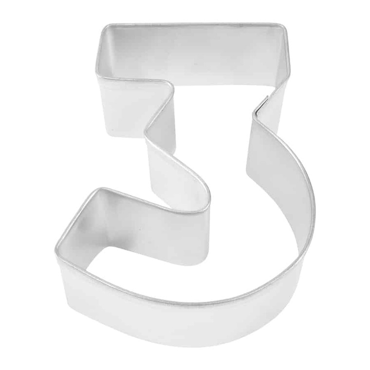 R&M Number 3 Cookie Cutter 3"