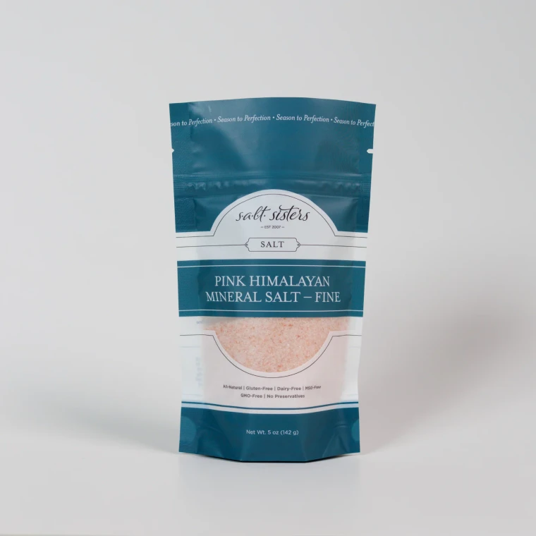 Salt Sisters Pink Himalayan Mineral Salt Fine 5oz