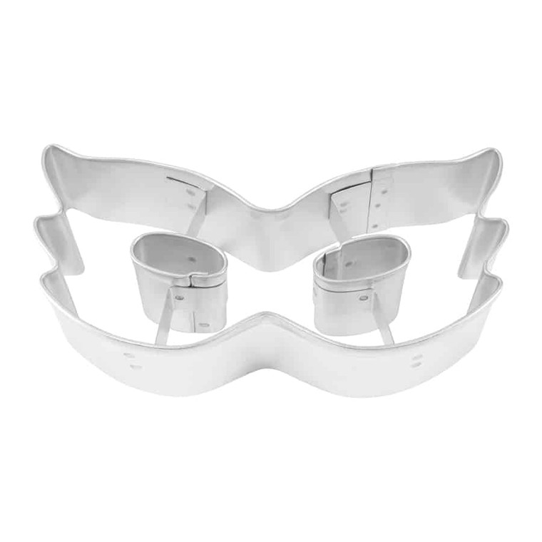 R&M Mardi Gras Mask Cookie Cutter 4"