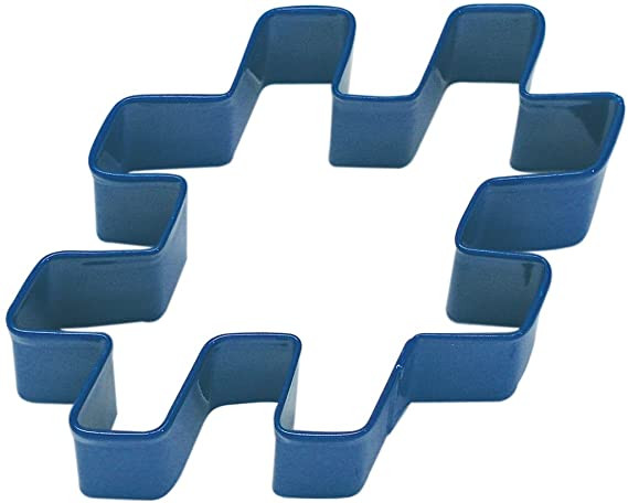 R&M Hashtag Cookie Cutter 4" Navy