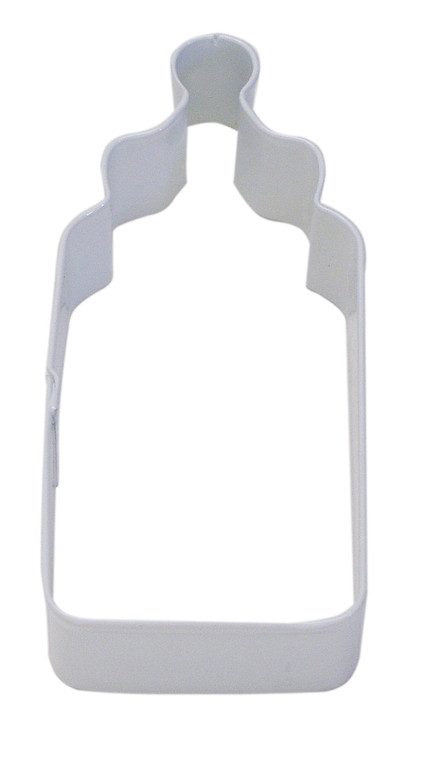 R&M Baby Bottle Cookie Cutter 4" - White