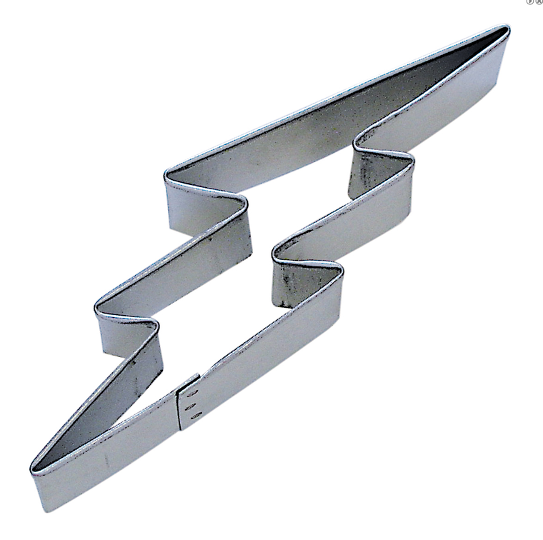 R&M Lightning Bolt Cookie Cutter 5"