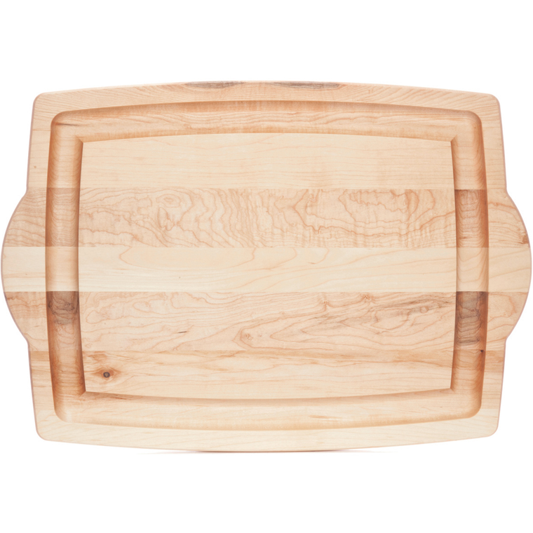 JK Adams Maple Carving Board with Handles and Juice Groove