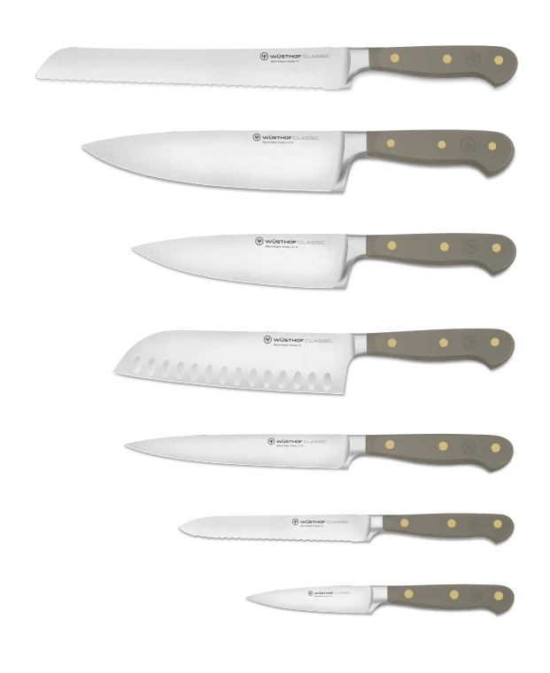 Wusthof, Classic Velvet Oyster 8Pc Designer Block Set