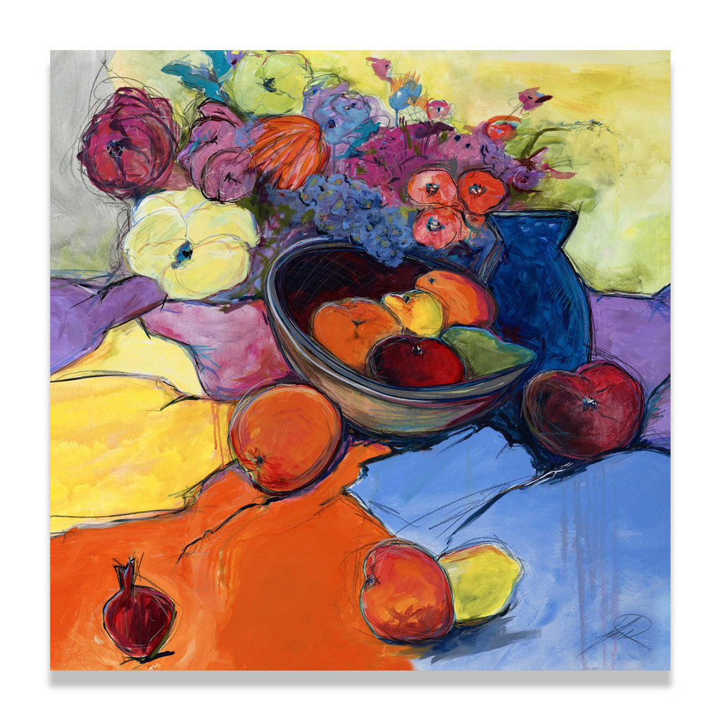 Kelly O'Neal Homage Still Life with Fruit 